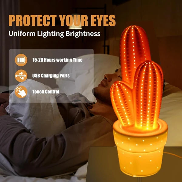 Ceramic Table Lamp – Elegant Big Ambient Light for Home