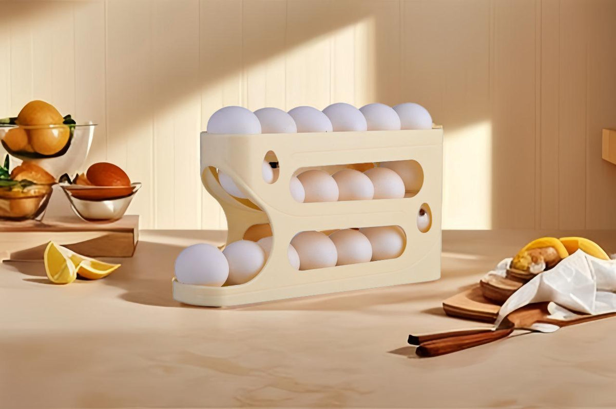 Rolling Egg & Lemon Dispenser for 18-24 Eggs,
